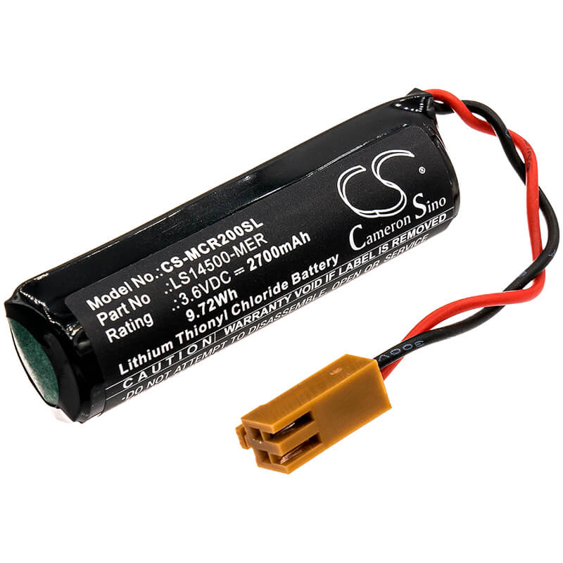 3.6V, 2700mAh, Li-SOCl2 Battery fits Mitsubishi, Cr1, Cr2, 9.72Wh