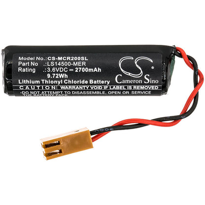 3.6V, 2700mAh, Li-SOCl2 Battery fits Mitsubishi, Cr1, Cr2, 9.72Wh