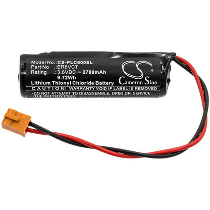 3.6V, 2700mAh, Li-SOCl2 Battery fits Toshiba, Er6vct, Ls14500-pr, 9.72Wh