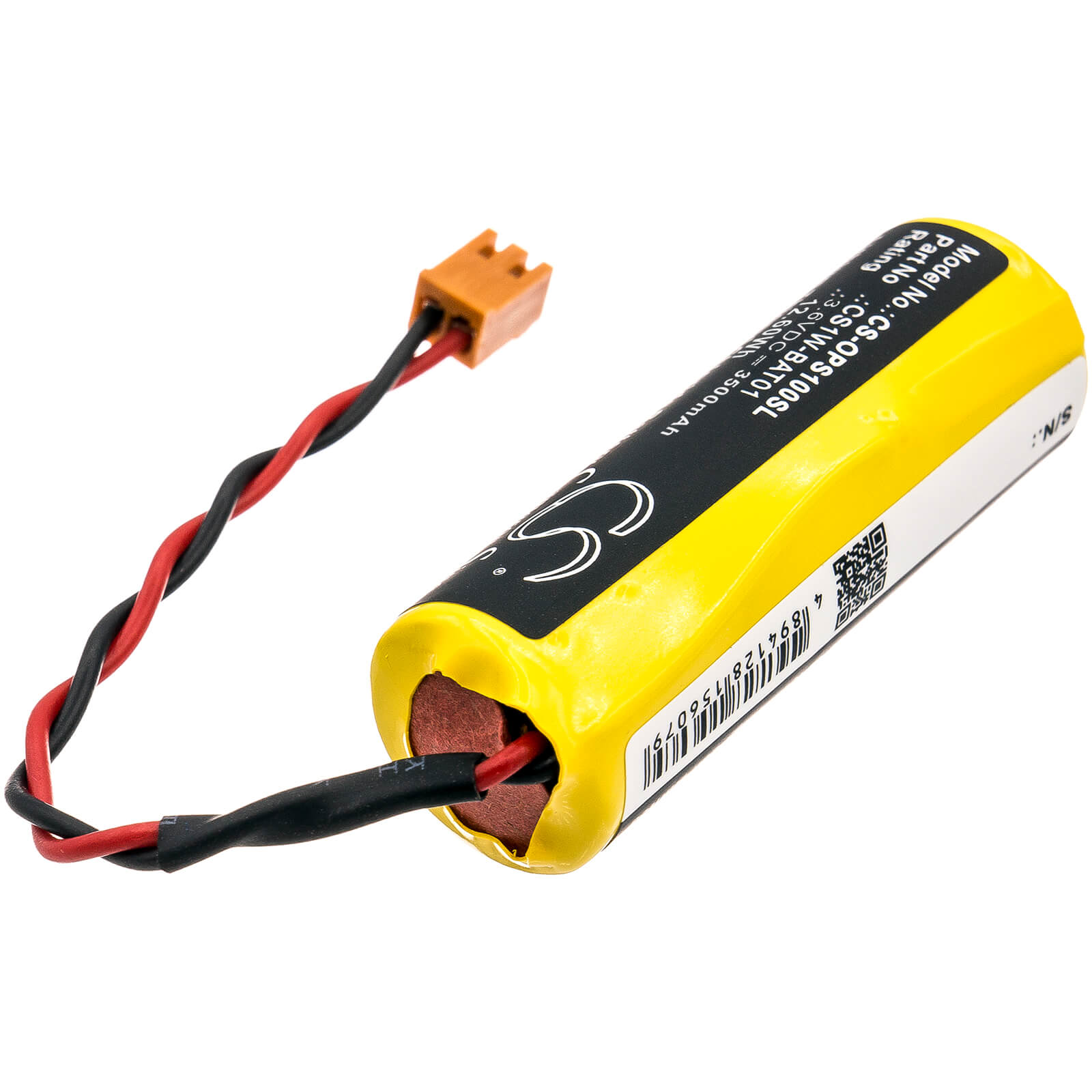 3.6V, 3500mAh, Li-SOCl2 Battery fits Panasonic, Vr-004, Vr-006, 12.6Wh