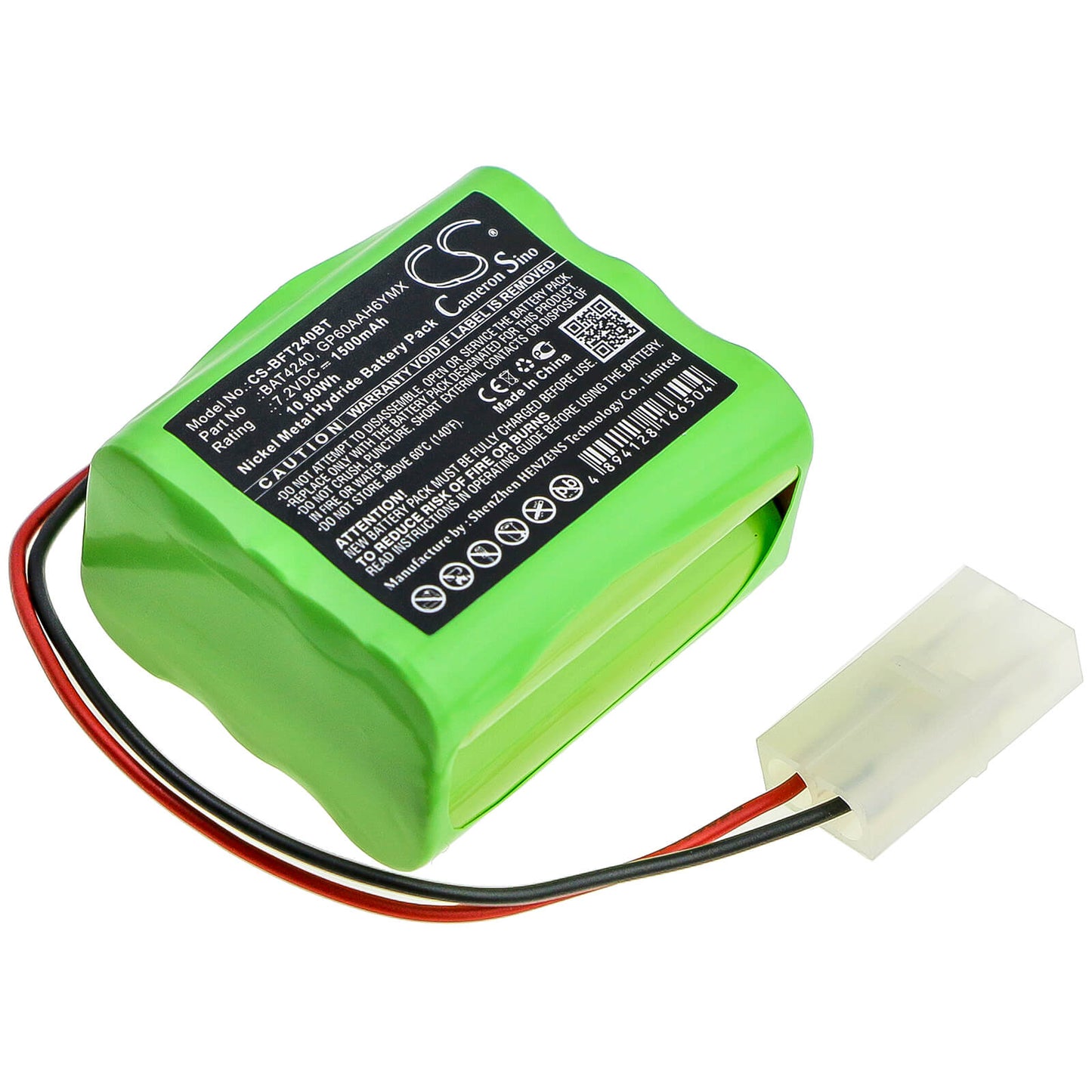 7.2V, 1500mAh, Ni-MH Battery fits Burley, Gas Fire, 10.8Wh
