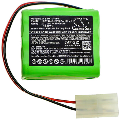 7.2V, 1500mAh, Ni-MH Battery fits Burley, Gas Fire, 10.8Wh