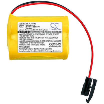 6.0V, 2200mAh, Li-MnO2 Battery fits Ge, A06b-6093-k001, A98l-0031-0011/l, 13.2Wh