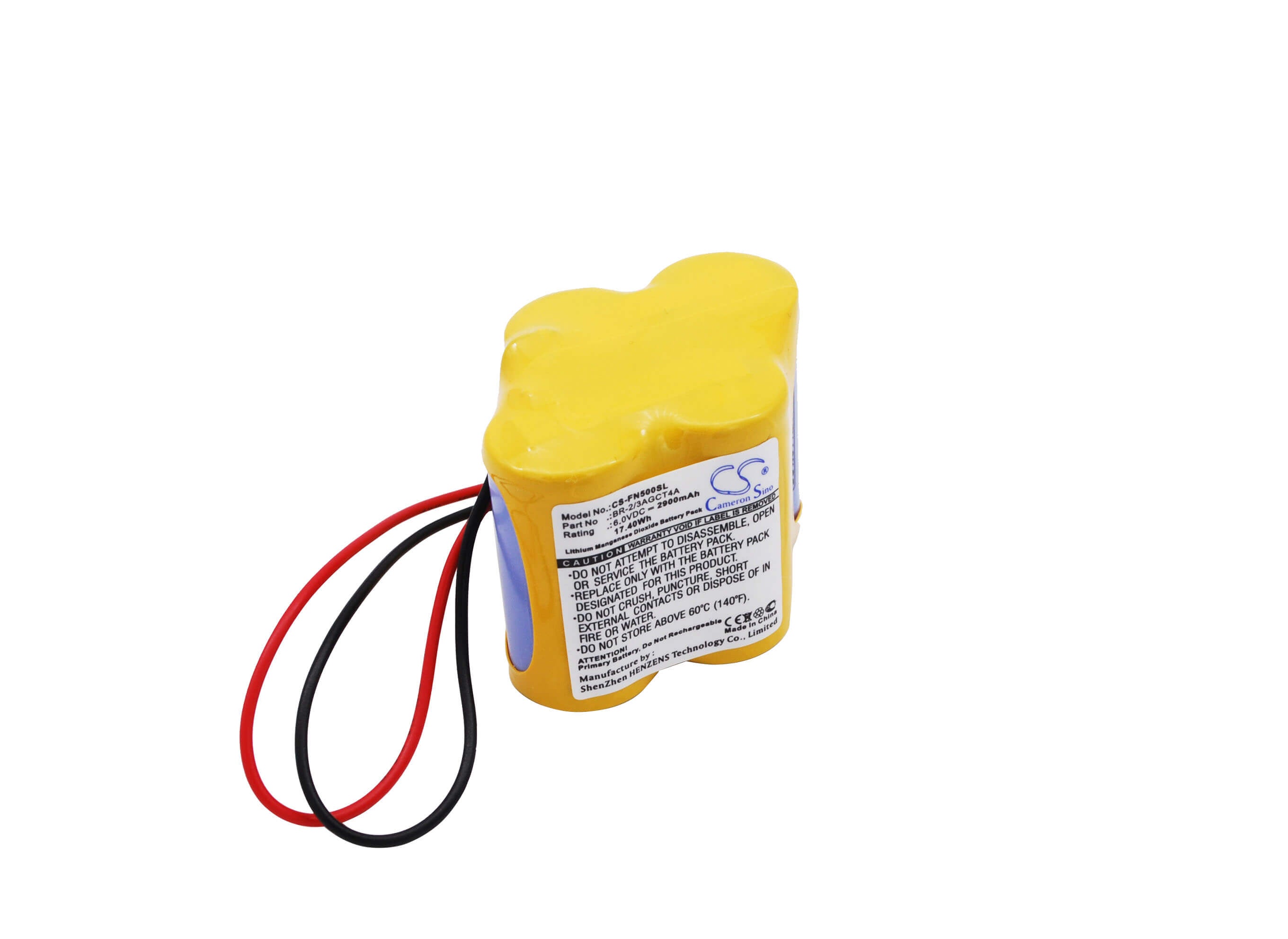 6.0V, 2900mAh, Li-MnO2 Battery fits Allen Bradley, 1747-l511 Slc 5/01 Controller, 1747-l514 Slc 5/01 Controller, 17.4Wh