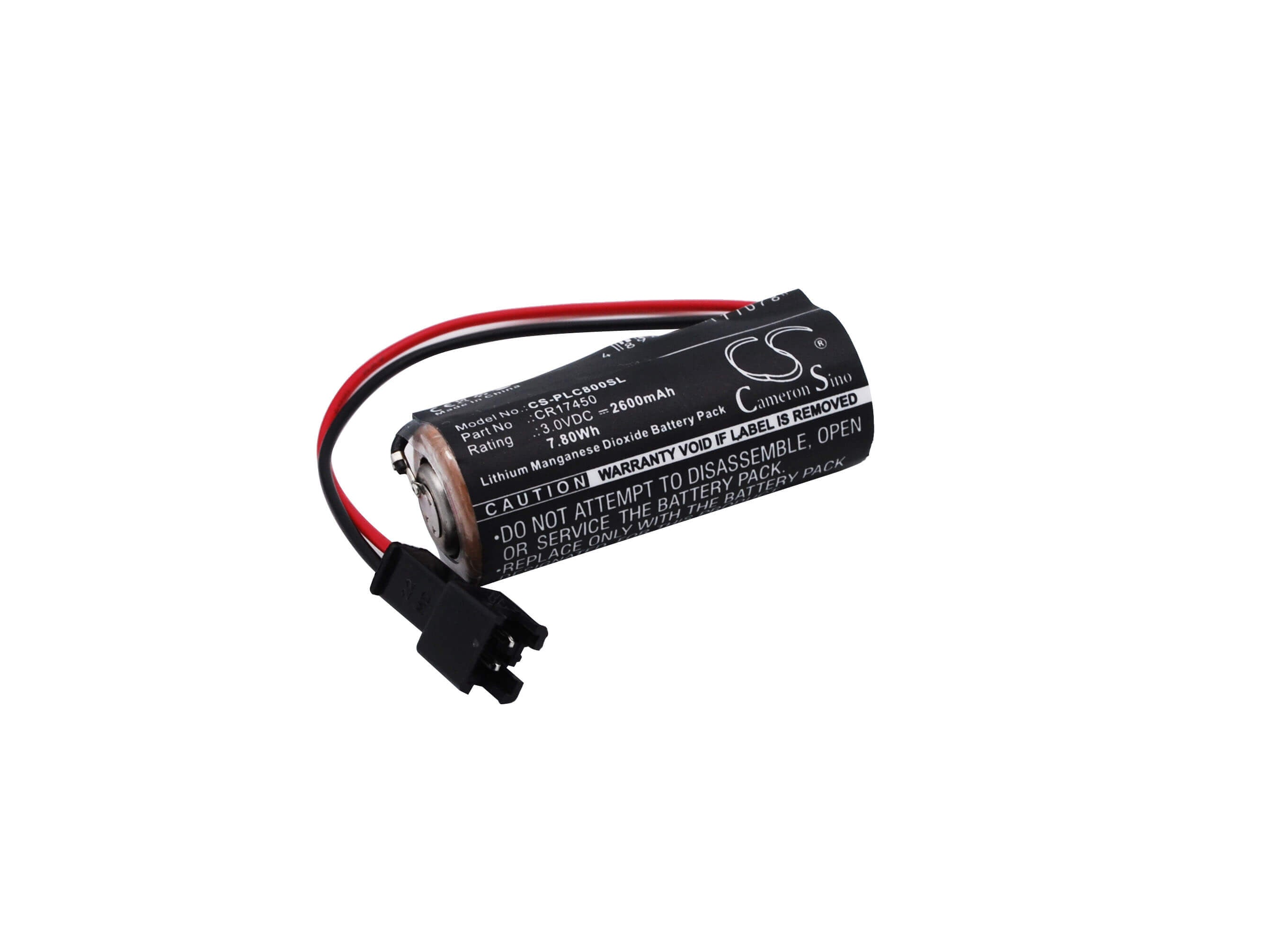3.0V, 2600mAh, Li-MnO2 Battery fits Sanyo, Cr8.l, Cr8.lhc, 7.8Wh
