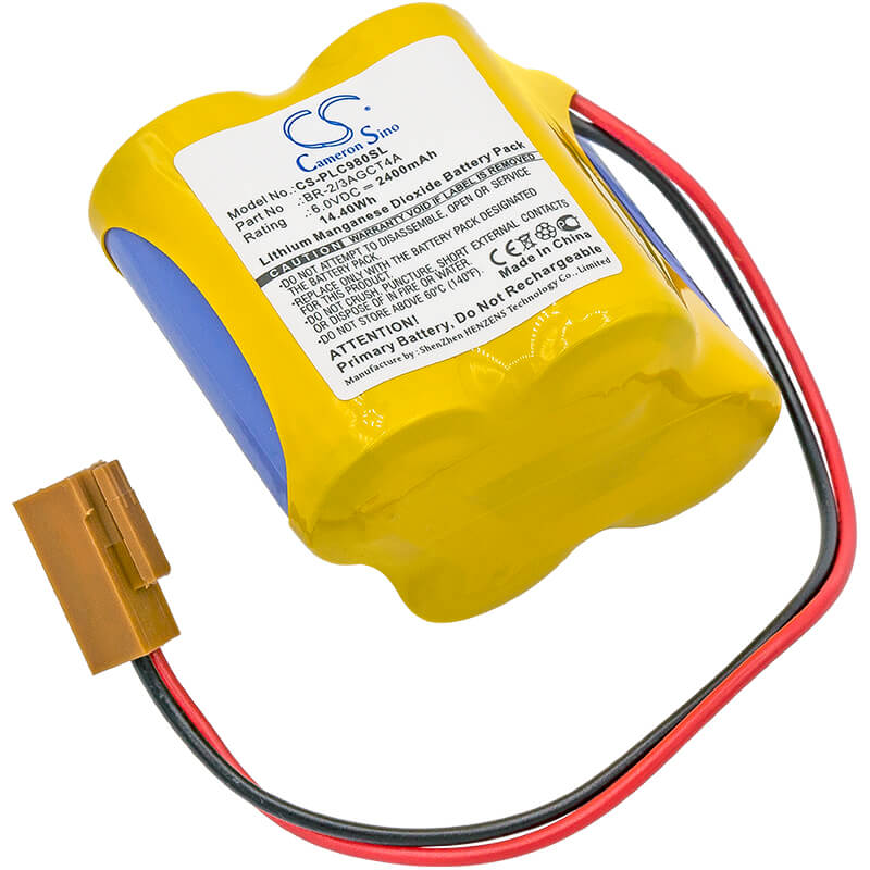 6.0V, 2400mAh, Li-MnO2 Battery fits Ge, A06b-6114-k504, A98l-0031-0025, 14.4Wh