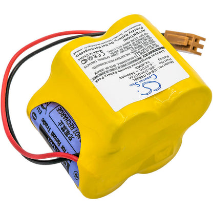 6.0V, 2400mAh, Li-MnO2 Battery fits Ge, A06b-6114-k504, A98l-0031-0025, 14.4Wh