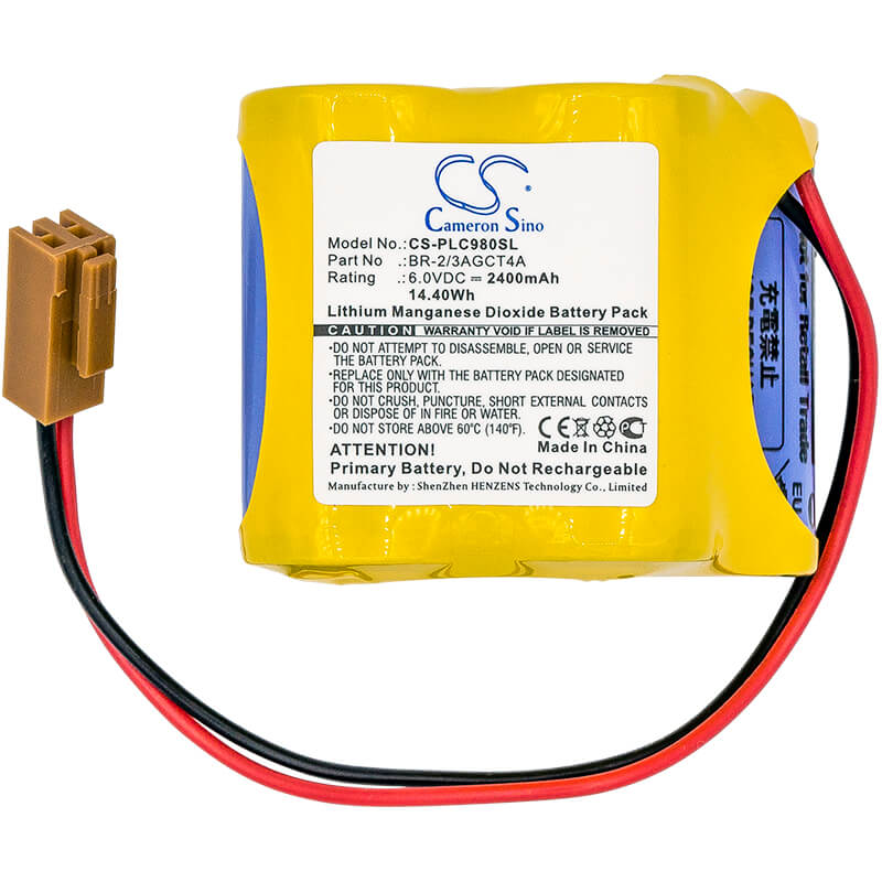 6.0V, 2400mAh, Li-MnO2 Battery fits Ge, A06b-6114-k504, A98l-0031-0025, 14.4Wh