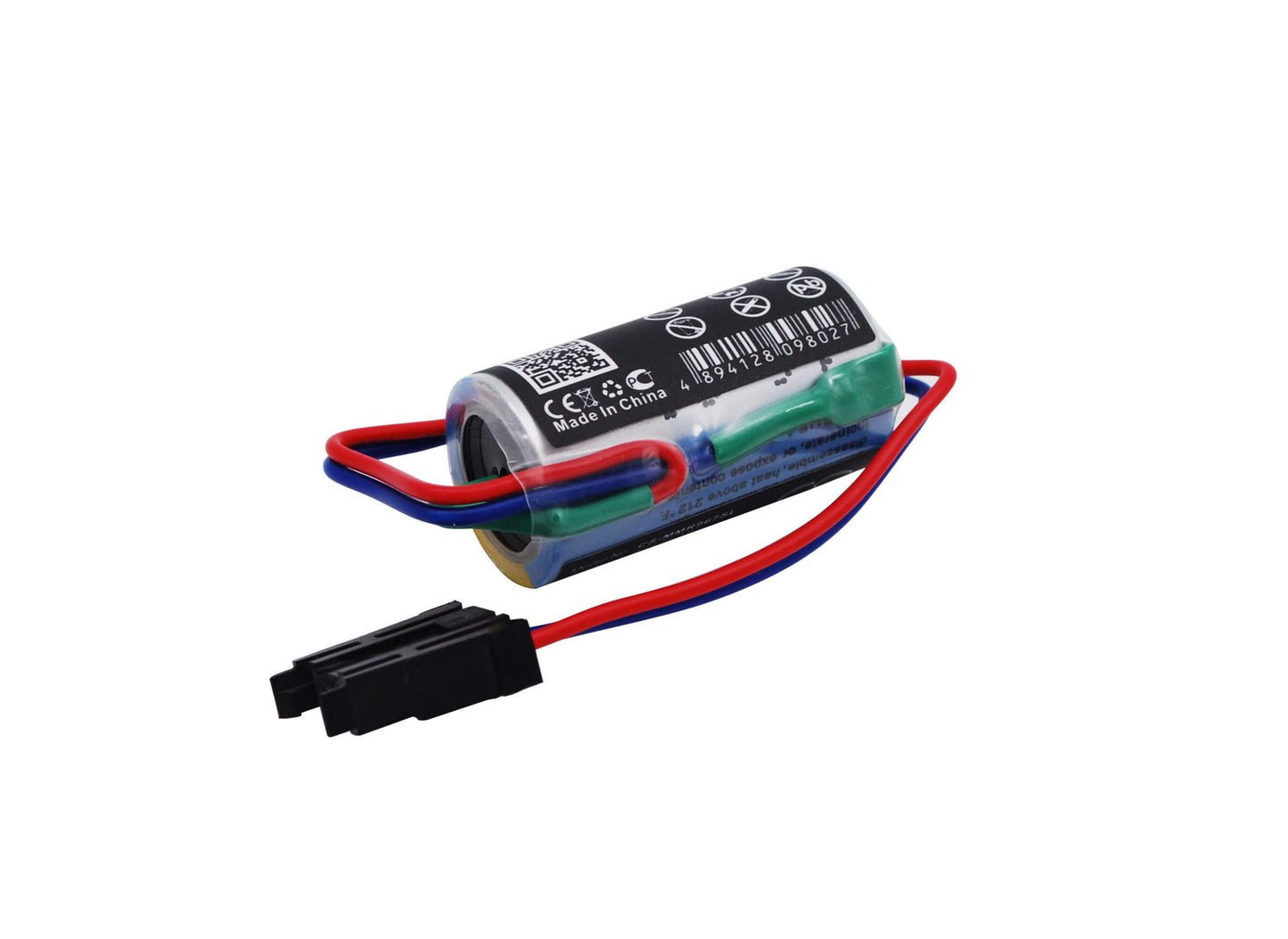 3.6V, 1700mAh, Li-MnO2 Battery fits Mitsubishi, A Series Plcs, A1fx Cpu Robot Control Plc, 6.12Wh