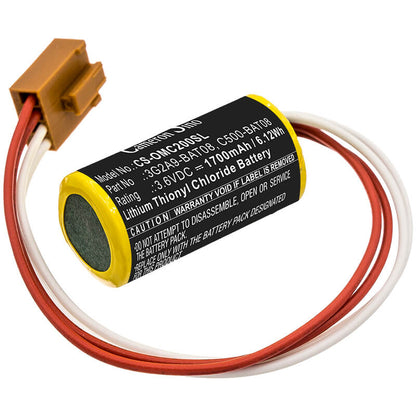 3.6V, 1700mAh, Li-SOCl2 Battery fits Omron, C1000h, C1000hf, 6.12Wh