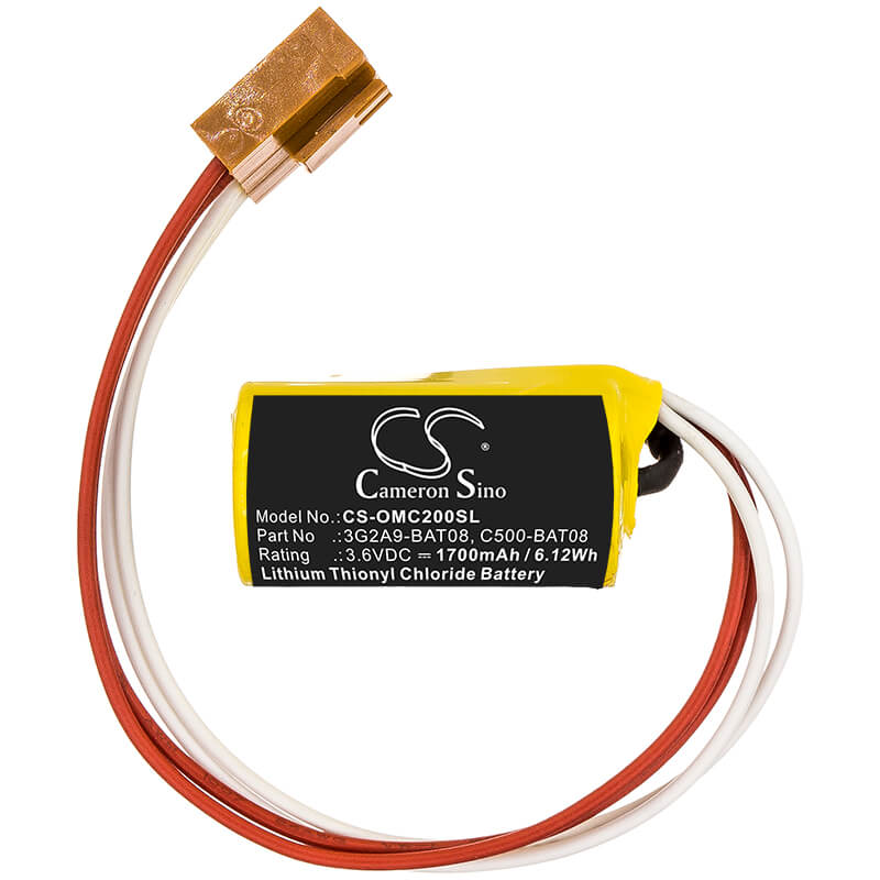 3.6V, 1700mAh, Li-SOCl2 Battery fits Omron, C1000h, C1000hf, 6.12Wh
