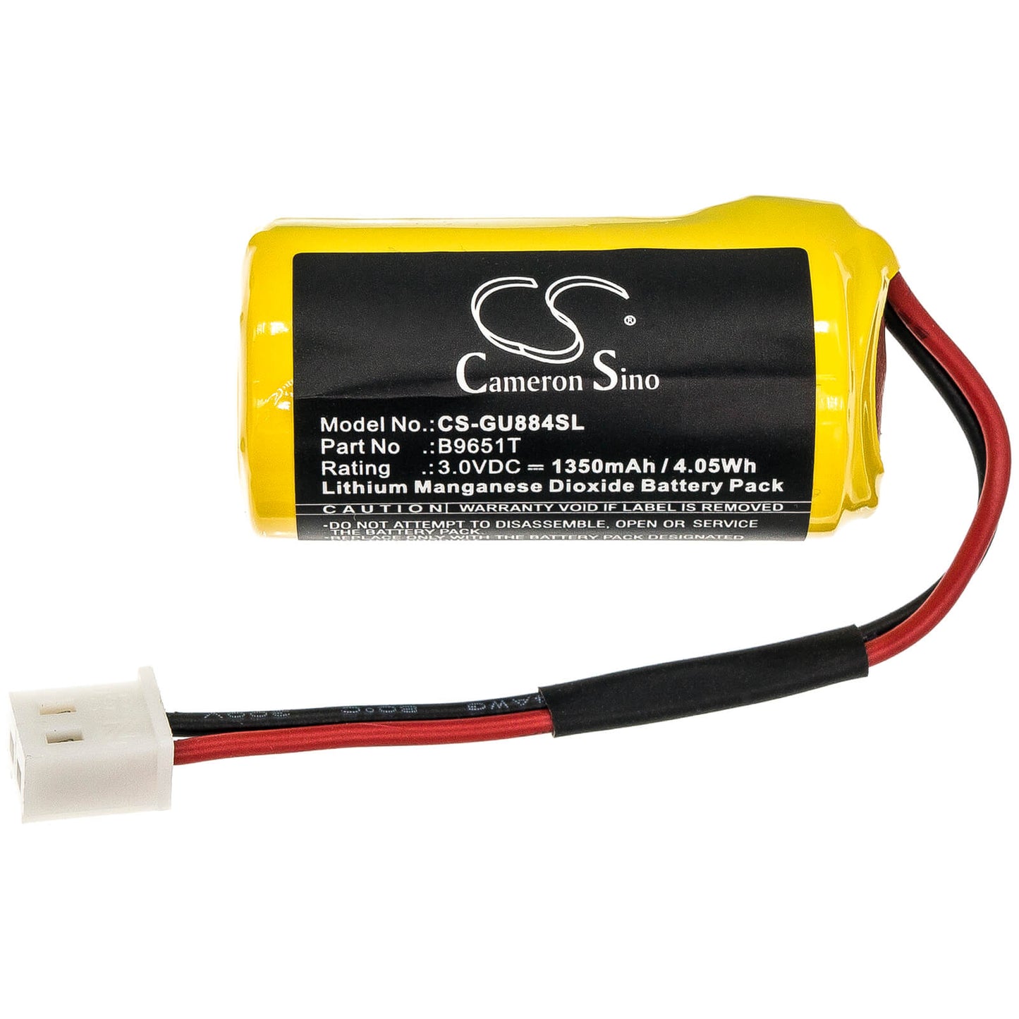 3.0V, 1350mAh, Li-MnO2 Battery fits Ge, Fanuc D3-d4-bat, Fanuc Ic601acc150a, 4.05Wh
