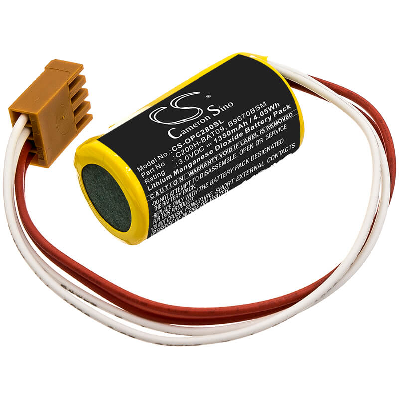 3.0V, 1350mAh, Li-MnO2 Battery fits Omron, C200, C200h, 4.05Wh
