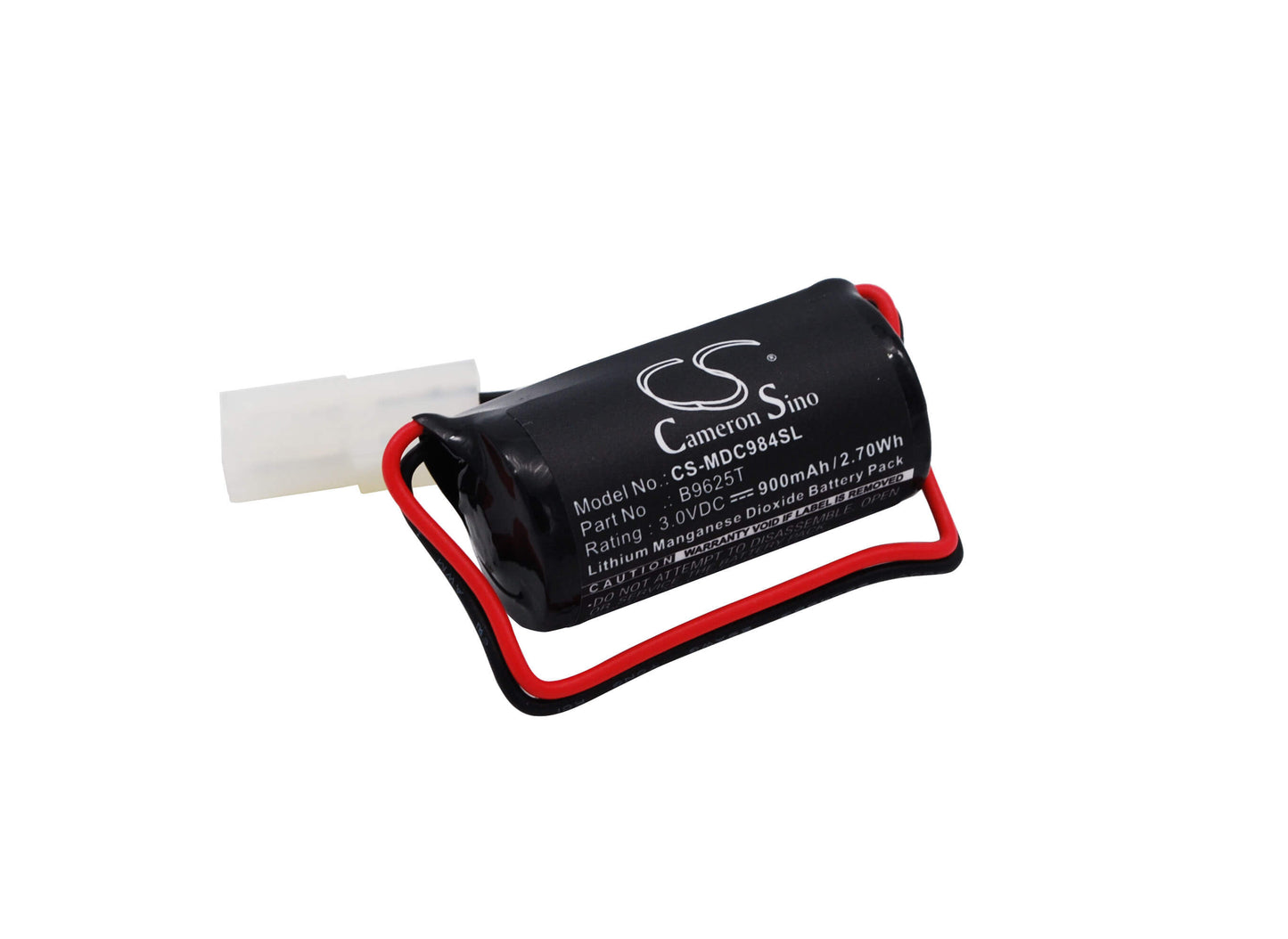 3.0V, 900mAh, Li-MnO2 Battery fits Modicon, 984x, 984x-008, 2.7Wh