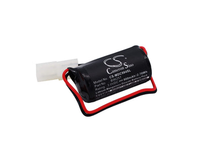 3.0V, 900mAh, Li-MnO2 Battery fits Modicon, 984x, 984x-008, 2.7Wh