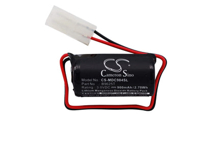 3.0V, 900mAh, Li-MnO2 Battery fits Modicon, 984x, 984x-008, 2.7Wh