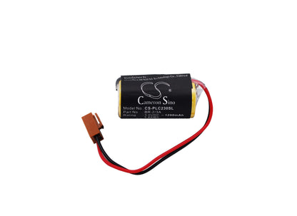 3.0V, 1200mAh, Li-MnO2 Battery fits Panasonic, Br2/3a, Br2/3ae2p, 3.6Wh
