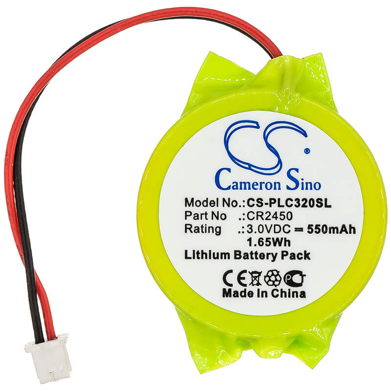 3.0V, 550mAh, Lithium Battery fits Panasonic, Fp-x Series Controllers, Gt32 Display, 1.65Wh