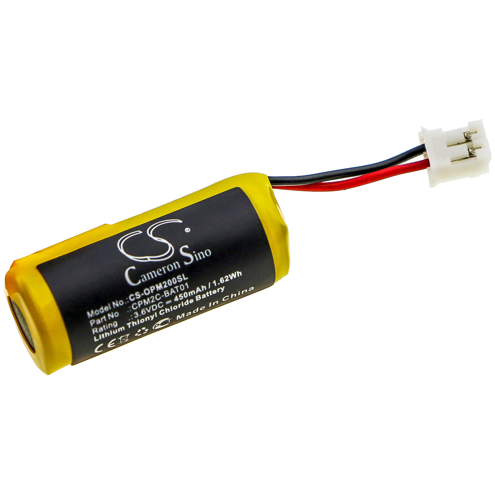 3.6V, 450mAh, Li-SOCl2 Battery fits Omron, Cpm2c, 1.62Wh