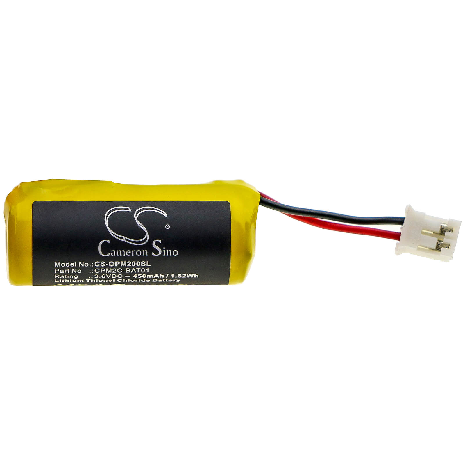 3.6V, 450mAh, Li-SOCl2 Battery fits Omron, Cpm2c, 1.62Wh