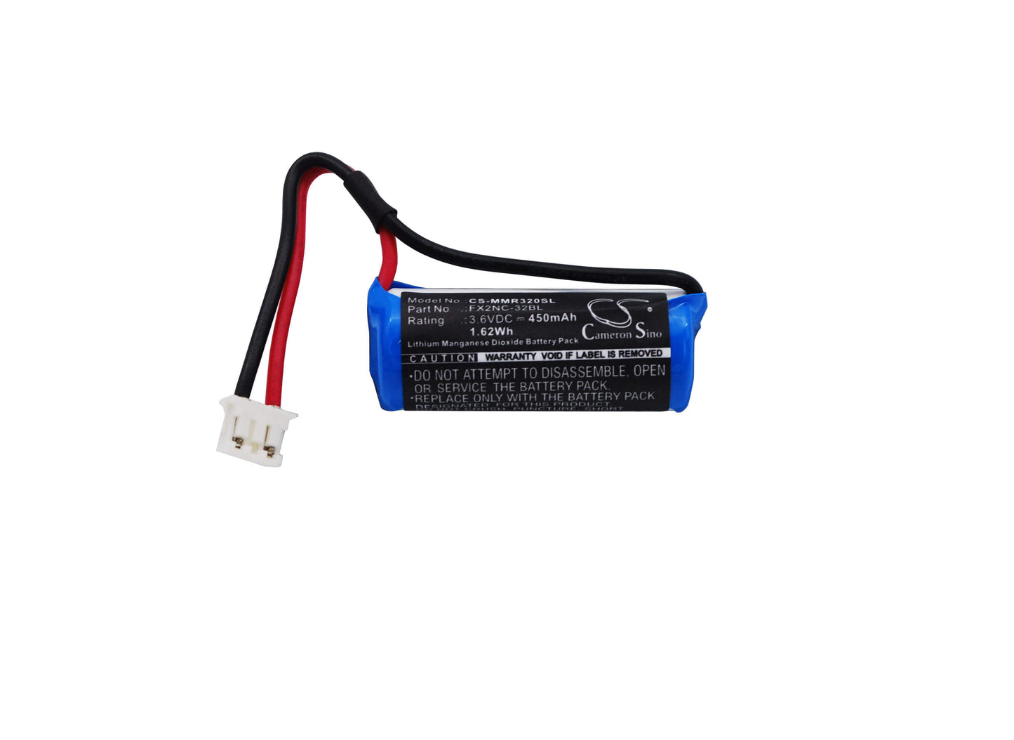 3.6V, 450mAh, Li-MnO2 Battery fits Mitsubishi, F1, F2, 1.62Wh
