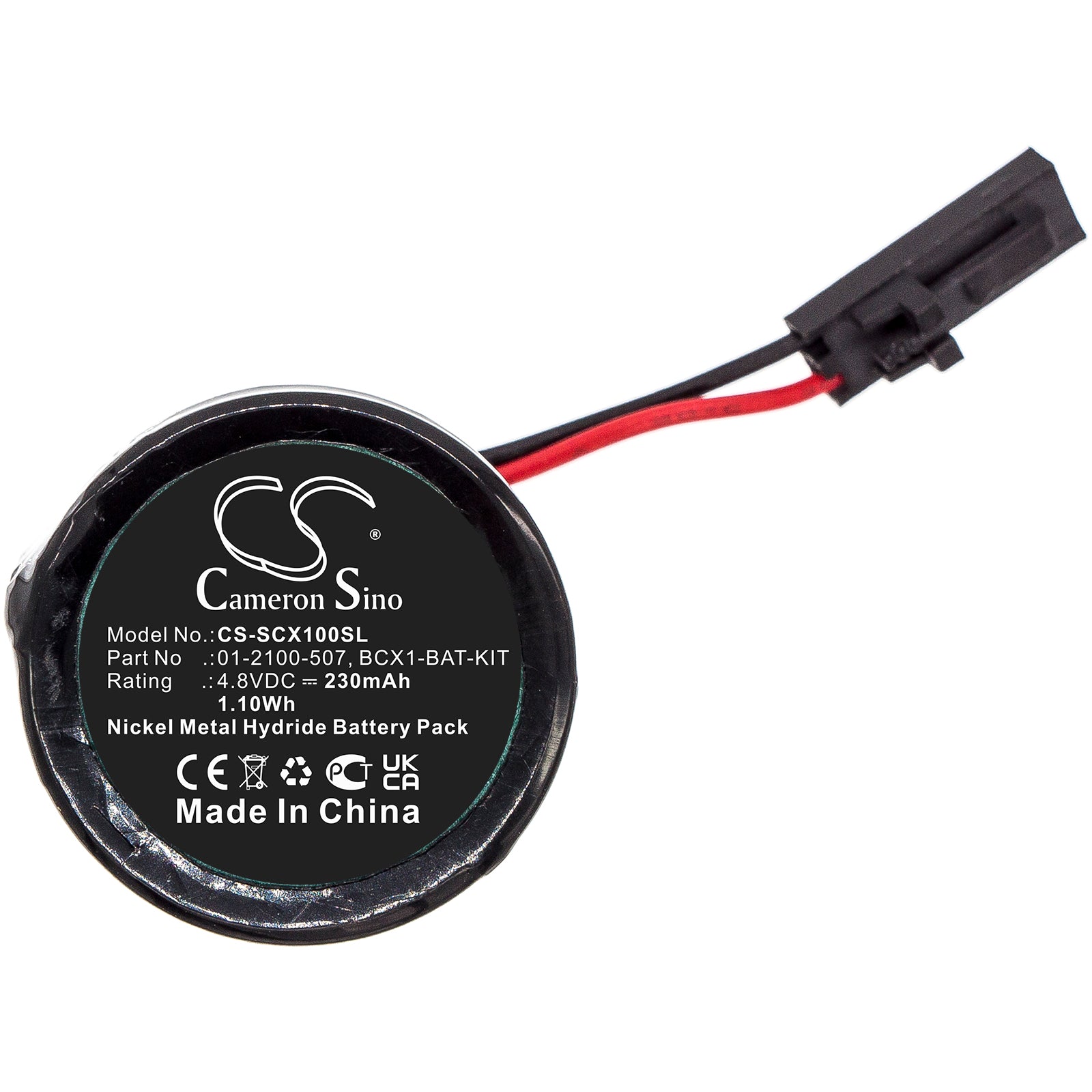4.8V, 230mAh, Ni-MH Battery fits Schneider, An-1441, Bcx1, 1.104Wh