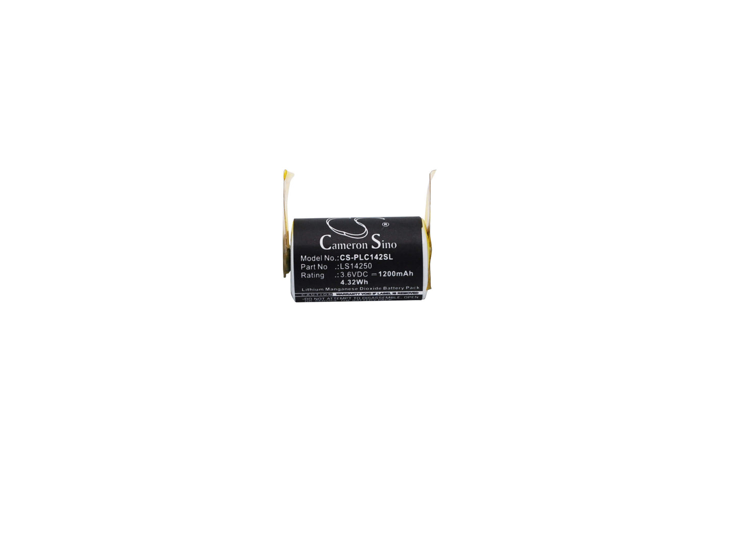 3.6V, 1200mAh, Li-MnO2 Battery fits Xeno, 1/2 Aa, Xl-050f, 4.32Wh