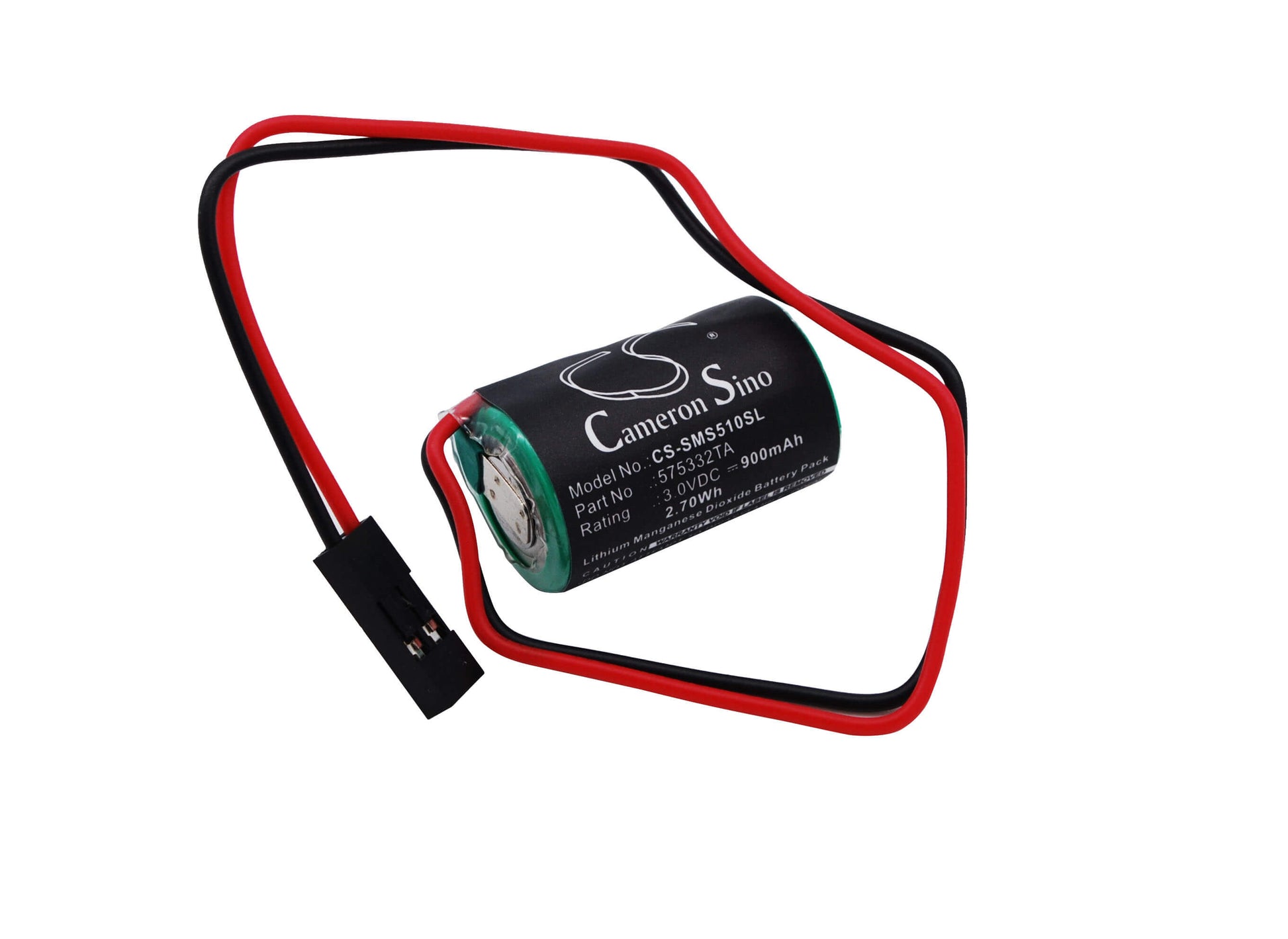3.0V, 900mAh, Li-MnO2 Battery fits Siemens, 6av3 972-1xboo-oaoo, 6es5095-8mao3, 2.7Wh