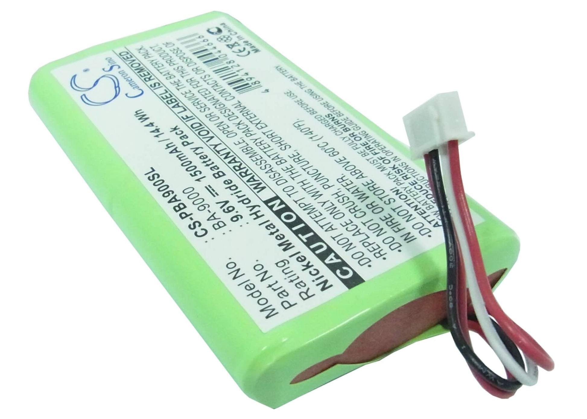 9.6V, 1500mAh, Ni-MH Battery fits Brother, Pt9600, Pt-9600, 14.4Wh