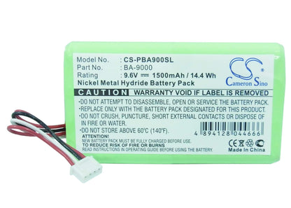 9.6V, 1500mAh, Ni-MH Battery fits Brother, Pt9600, Pt-9600, 14.4Wh