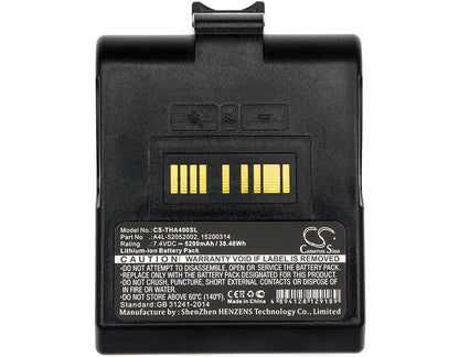 7.4V, 5200mAh, Li-ion Battery fits Tsc, Alpha 4l, 38.48Wh