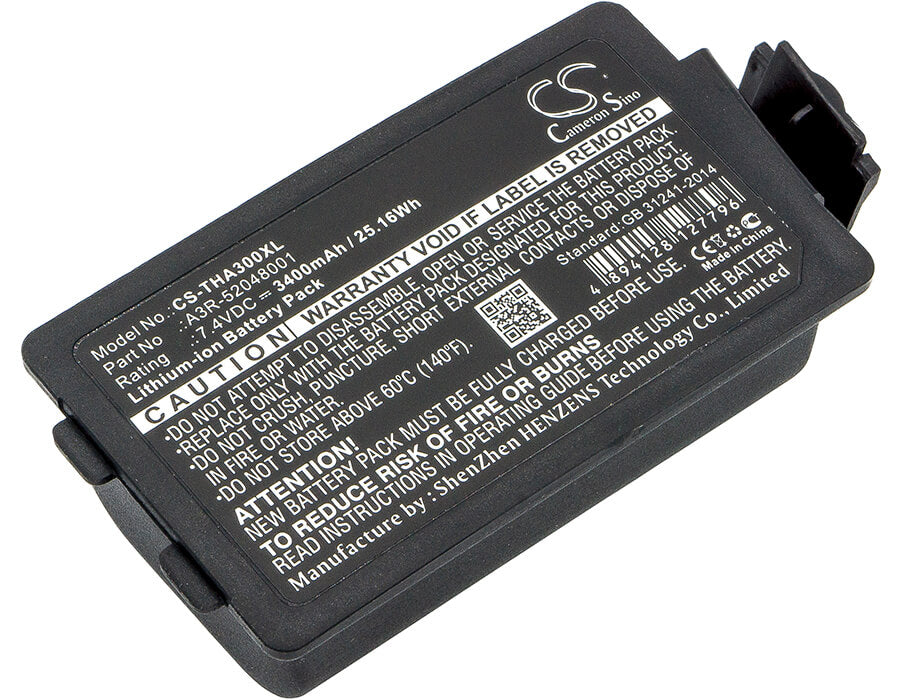7.4V, 3400mAh, Li-ion Battery fits Tsc, Alpha 3r, 25.16Wh