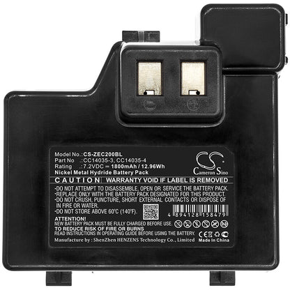 7.2V, 1800mAh, Ni-MH Battery fits Zebra, Cameo 2, 12.96Wh