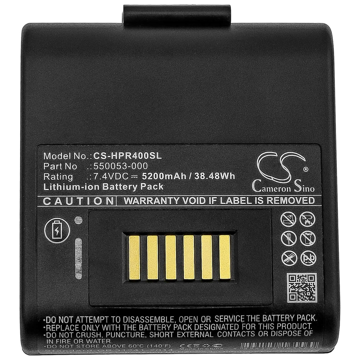 7.4V, 5200mAh, Li-ion Battery fits Oneil, Rp4, 38.48Wh