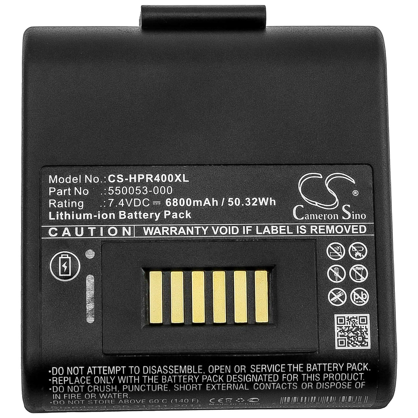 7.4V, 6800mAh, Li-ion Battery fits Intermec, Rp4, 50.32Wh