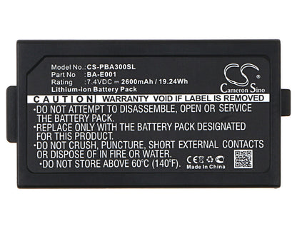 7.4V, 2600mAh, Li-ion Battery fits Sonel, Pat-10, Pat-2, 19.24Wh