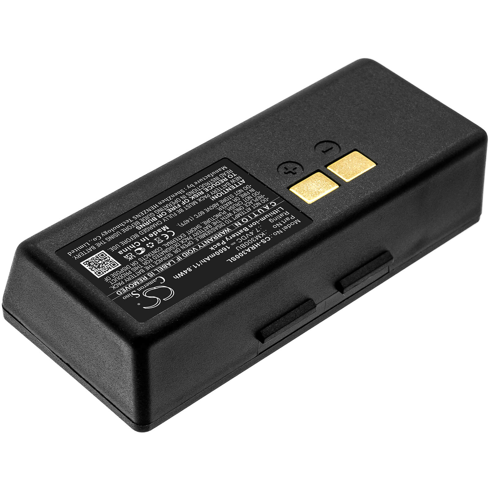 7.4V, 1600mAh, Li-ion Battery fits Hprt, A300, A318, 11.84Wh