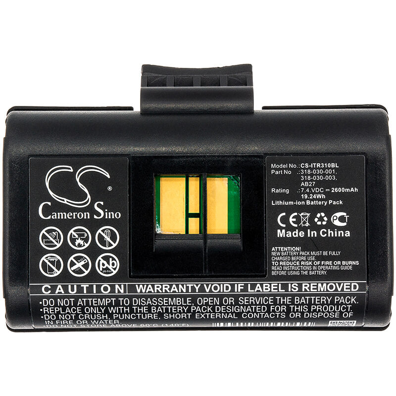 7.4V, 2600mAh, Li-ion Battery fits Intermec, Pb21, Pb22, 19.24Wh