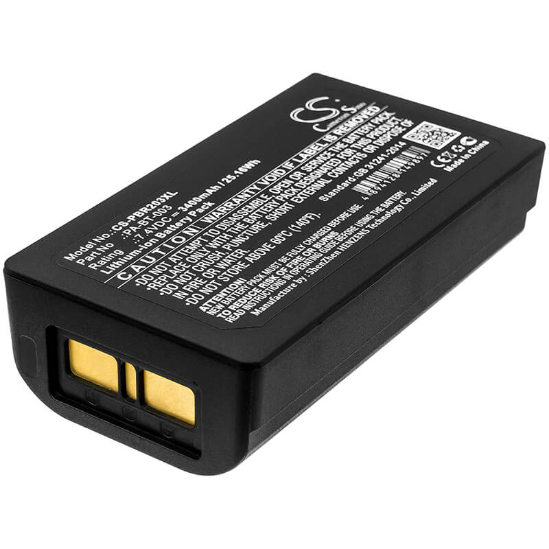 7.4V, 3400mAh, Li-ion Battery fits Brother, Rj-2030, Rj-2050, 25.16Wh