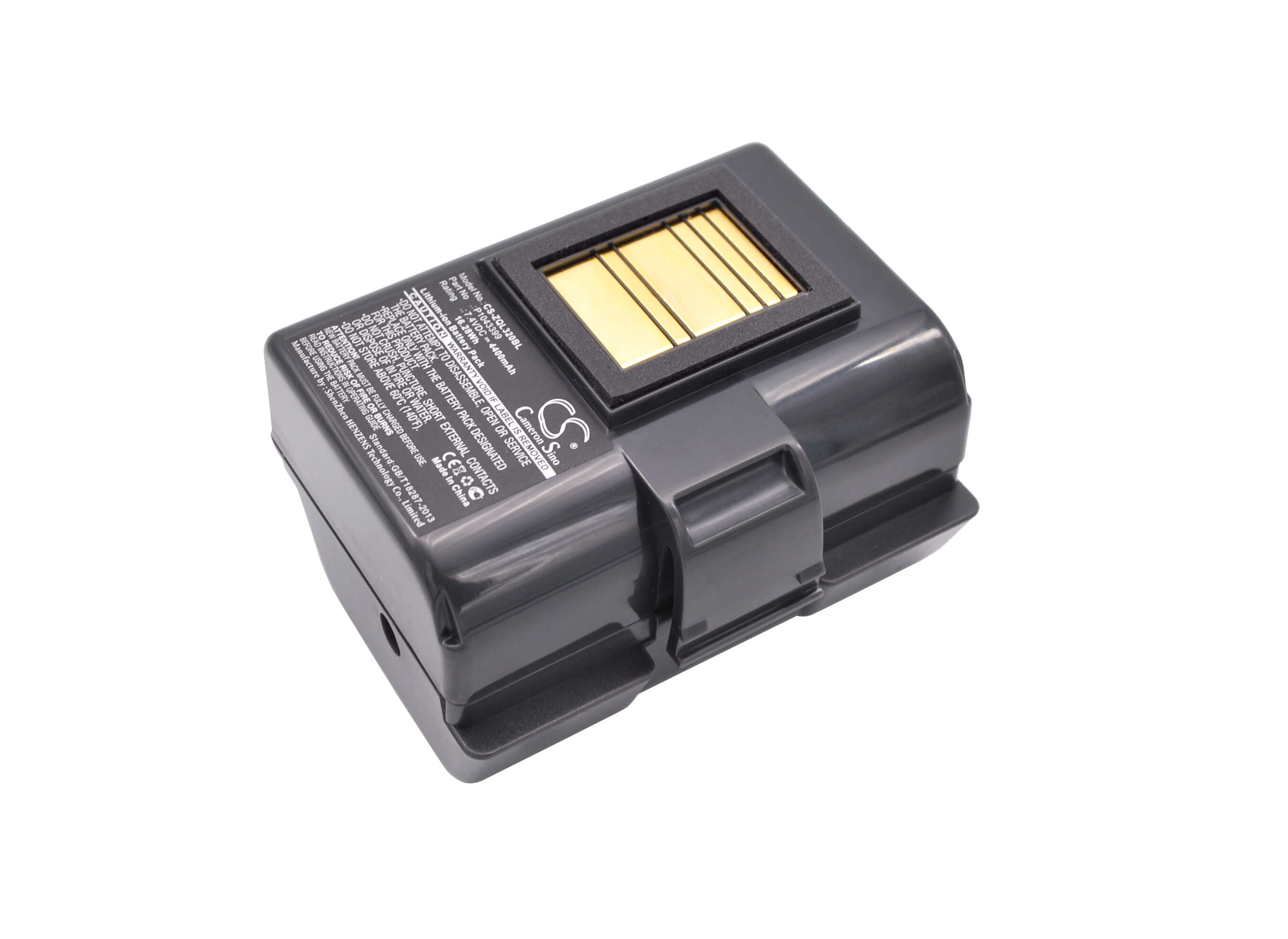 7.4V, 4400mAh, Li-ion Battery fits Zebra, Qln220, Qln220hc, 32.56Wh