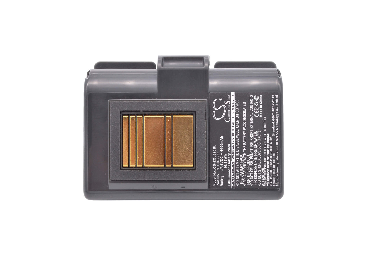 7.4V, 4400mAh, Li-ion Battery fits Zebra, Qln220, Qln220hc, 32.56Wh
