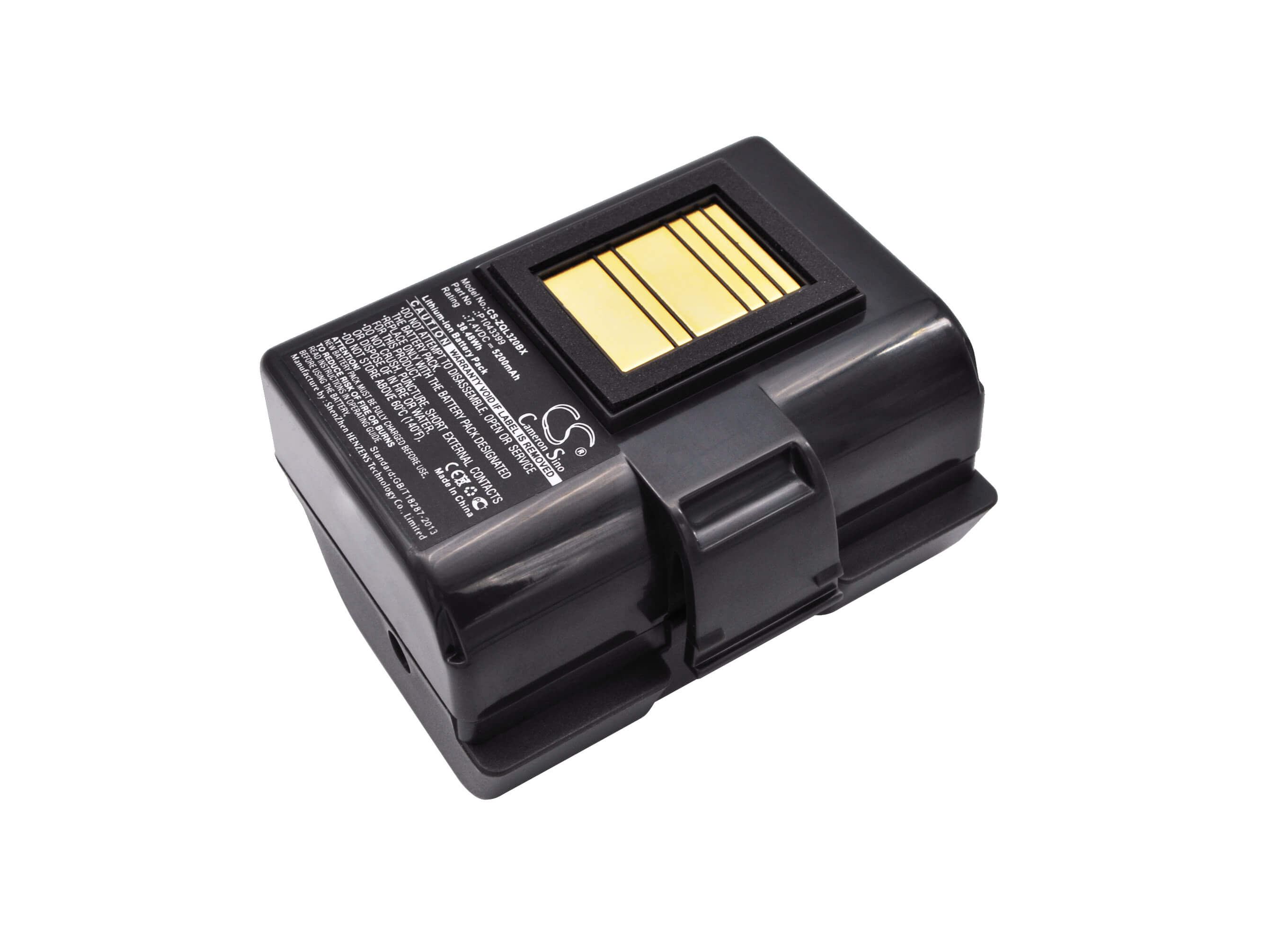 7.4V, 5200mAh, Li-ion Battery fits Zebra, Qln220, Qln220hc, 38.48Wh