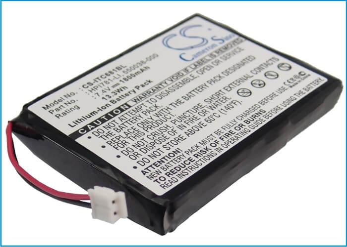 7.4V, 1800mAh, Li-ion Battery fits Intermec, 680, 681, 13.32Wh