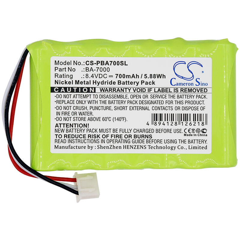 8.4V, 700mAh, Ni-MH Battery fits Brother, Pt-7600, Pt-7600 Label Printer, 5.88Wh