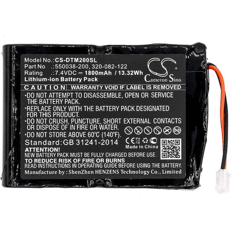 7.4V, 1800mAh, Li-ion Battery fits Oneil, Mf2te, 13.32Wh