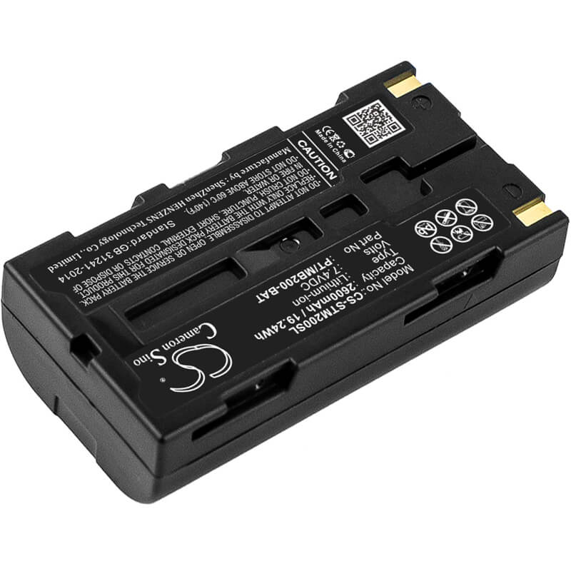 7.4V, 2600mAh, Li-ion Battery fits Sato, Mb200, Mb200i, 19.24Wh