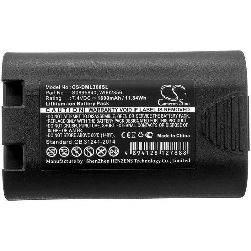 7.4V, 1600mAh, Li-ion Battery fits Dymo, Labelmanager 360d, Labelmanager 420p, 11.84Wh
