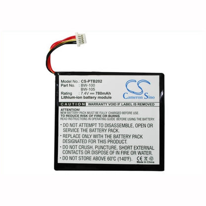 7.4V, 780mAh, Li-ion Battery fits Brother, Mw-100, Mw-140bt, 5.772Wh