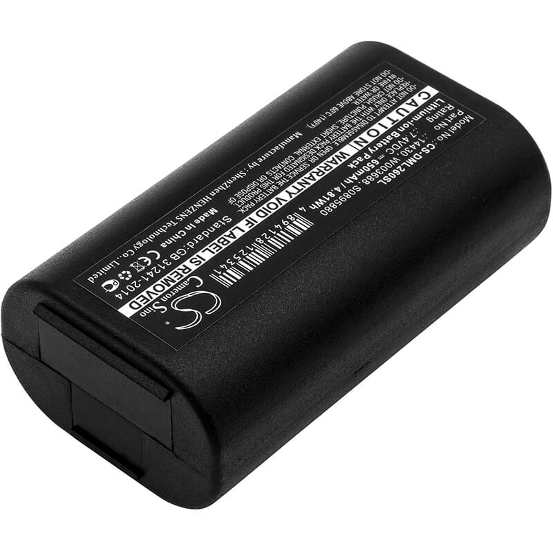 7.4V, 650mAh, Li-ion Battery fits 3m, Pl200, 4.81Wh