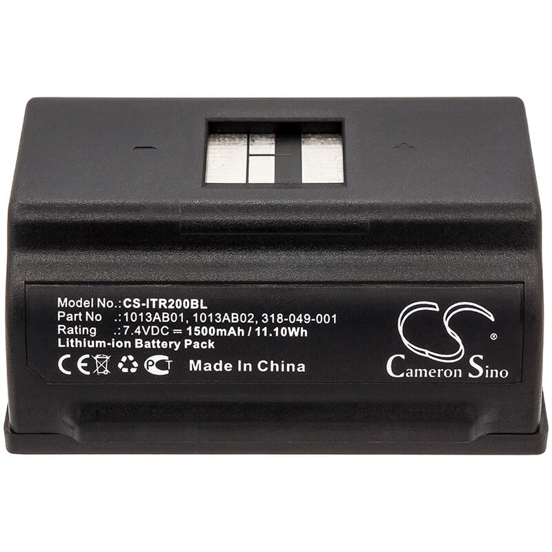 CS-ITR200BL, Portable Printer 7.4V, 1500mAh, Li-ion Battery fits Intermec, Pr2, Pr3, 11.1Wh